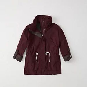 Abercrombie & Fit h Anorak Jacket Burgundy